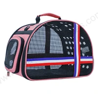 3kg weight allowed portable carrying fiber pet cat dog foldable compact vented bag bed