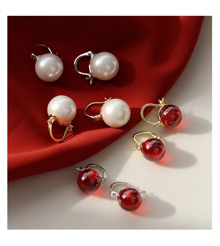 925 пробы серебряные серьги два способа ношения четыре жемчуга маленькие гвоздики