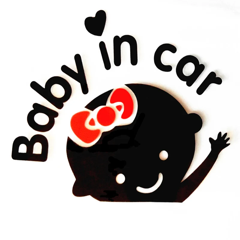 

Hot Sale Decals Baby on Board Car Accessories Sticker vinyl Baby In Car Warning Car Sticker Car styling 3D Cartoon Stickers
