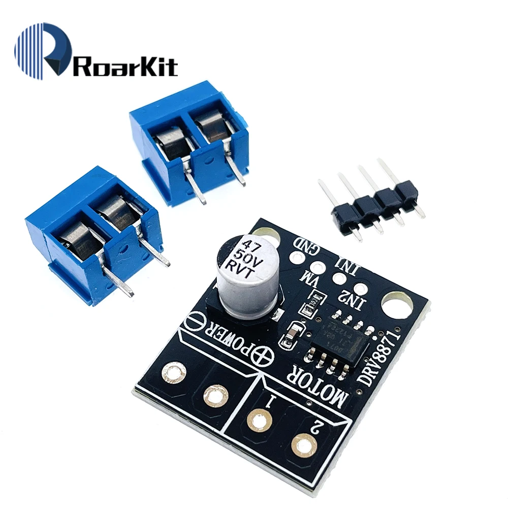 DRV8871 H-Bridge щеточная плата прерывателя двигателя постоянного тока для Arduino PWM Control