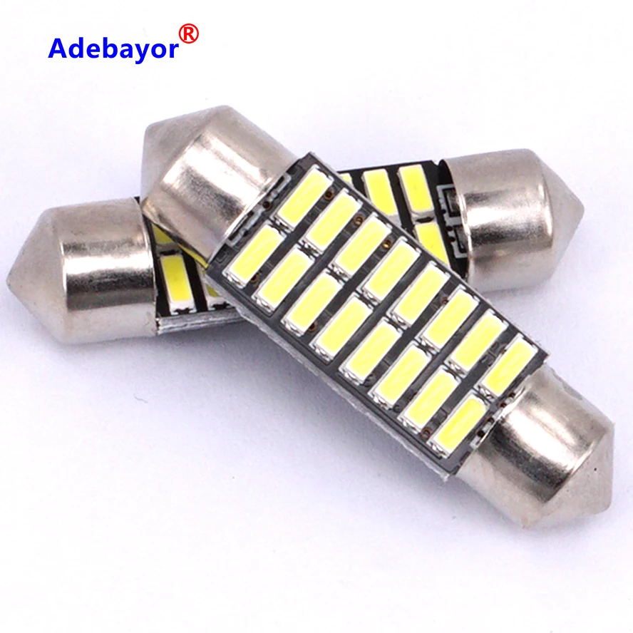 400 шт. оптовая продажа C5W Led 4014 16 SMD светодиодов Внутреннее освещение 36 мм гирлянда