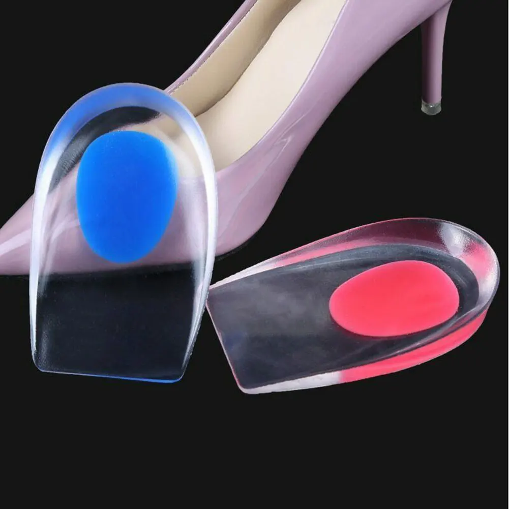 1 пара геля защищающий пятки чашки подошвенный фасциит вставки силиконовой