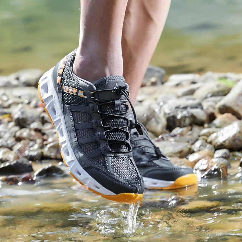 Summer Breathable Men Hiking Shoes Women Men Non-slip Camping Travel Sport Climbing Trekking Sneakers Quick-dry Water Shoes