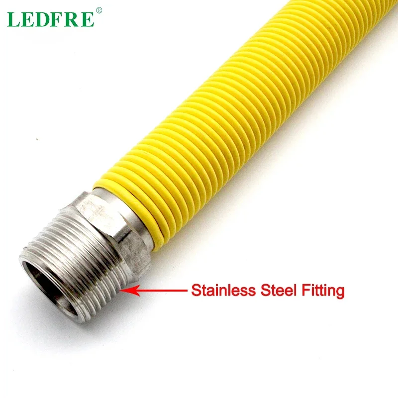 LEDFRE F1/2 &quot* M1/2&quot соединитель из нержавеющей стали для водонагревателя гибкий