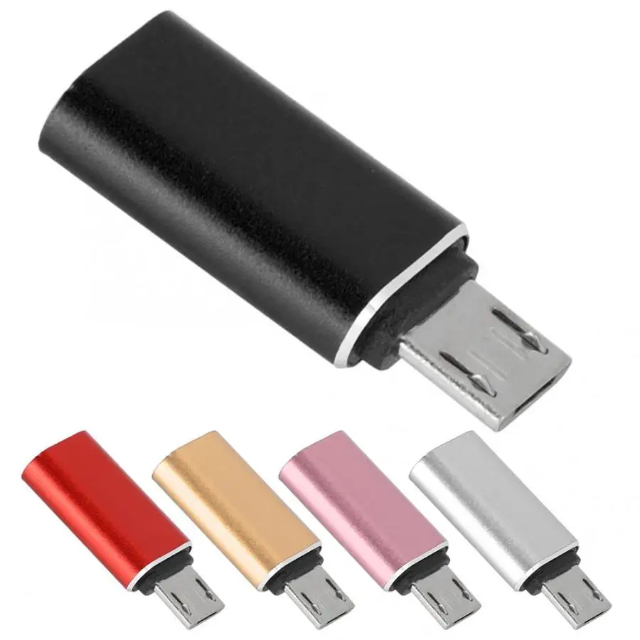 NEW 2 PCS USB3.0 Type-C Female to Micro usb Male Mobile Phone Adapter for Android Type-C to USB3.0 Phone Charging Converter