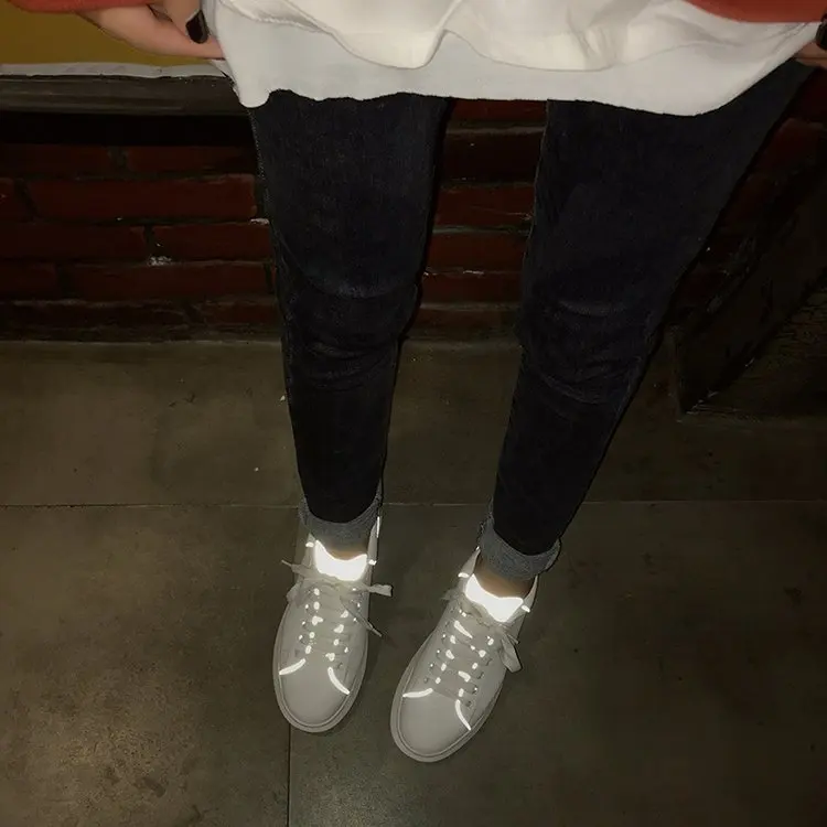 Светящиеся белые женские туфли коллекция 2019 года сезон осень Новинка спортивная