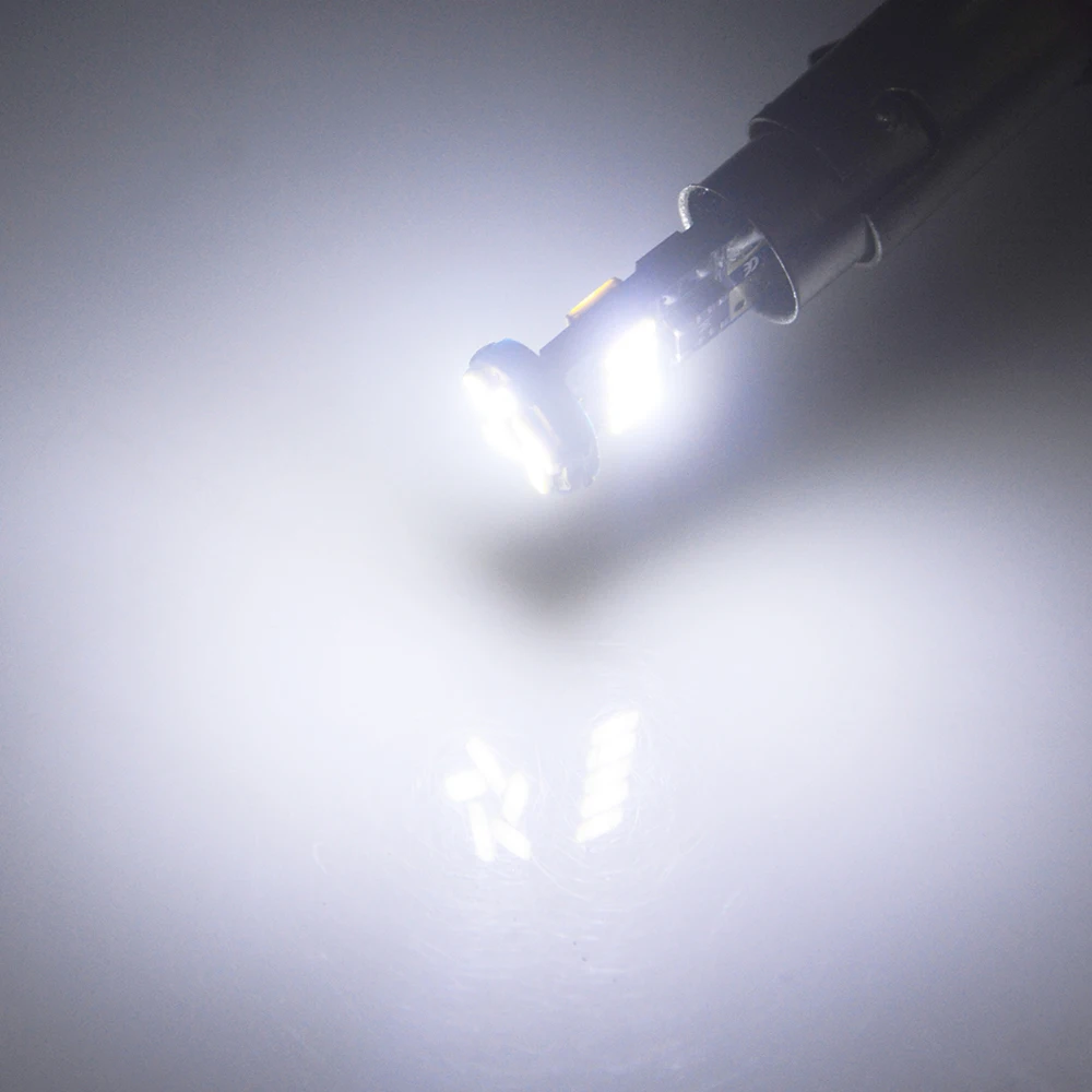 

10pcs BA9S LED H6W T4W 15 LED For Car Rear Interior light 4014 SMD Auto License Plate Light Reading Lamp Non-Polarity DC12V