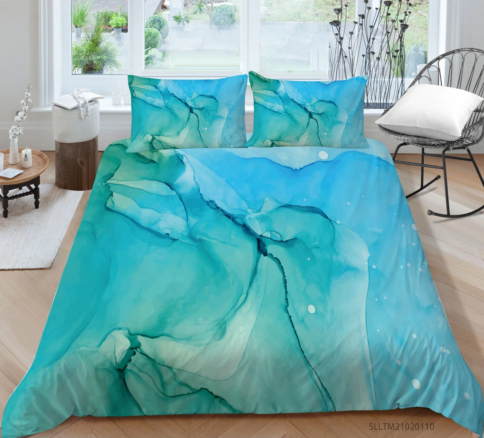 

Hot Style Soft Bedding Set 3d Digital Marble Line Printing 2/3pcs Duvet Cover Set with Zipper Single Twin Double Full Queen King