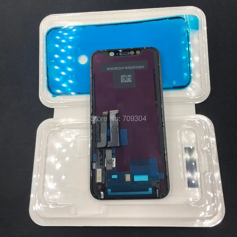 DHL 10 шт./лот для iPhone XR ЖК-дисплей противотуманный для OEM сенсорный экран с дигитайзером запасные части для сборки черный
