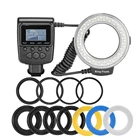 Кольцевая вспышка HD-130 для камер Canon, Nikon, Pentax, Olympus, Panasonic, 48 шт.