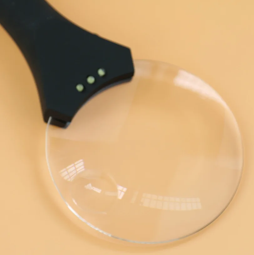 90 мм 110 Большие оптические акриловые линзы ручная для чтения световая Лупа Газета