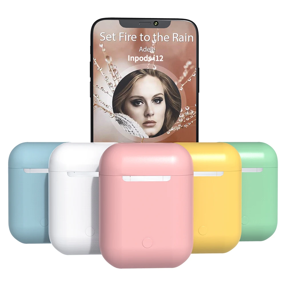 Фото Inpods I12 TWS Pk I200 Bluetooth наушники 5 0 гарнитура Беспроводные с микрофоном Siri Inpods I12 TWS Pk I200 Bluetooth наушники 5 0 гарнитура Беспроводные с микрофоном Siri