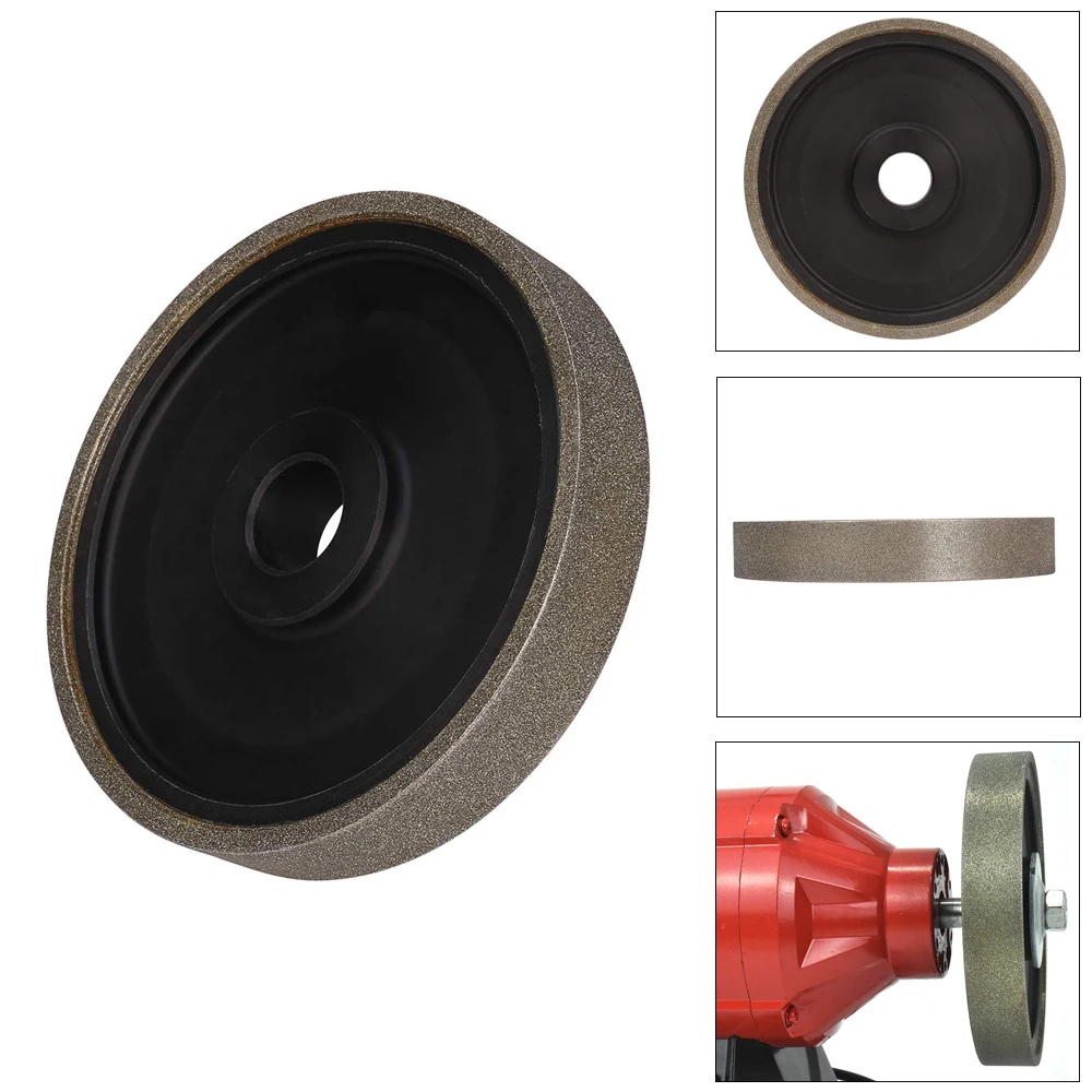 6” Dia X 1“ with Arbor Hole Diamond Grinding Disc CBN Grinding Wheels (for Sharpening High Speed Steel Woodturning Tools)