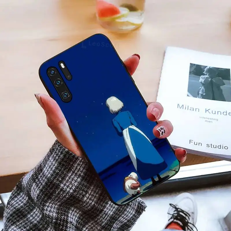 

Studio Ghibli Howl's Moving Castle Phone Cases For Huawei honor Mate mate P 10 9X 10i 20 30 40 y7 lite pro p smart 2019