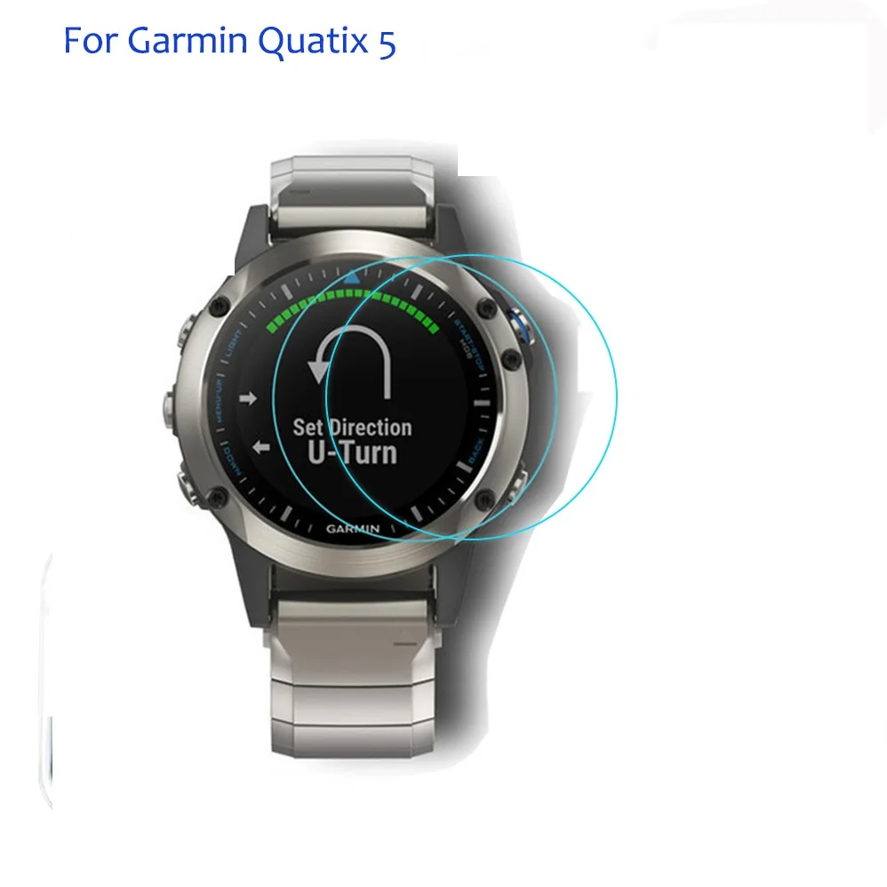 

For Garmin Quatix 5 0.3mm 2.5D 9H Clear Tempered Glass Screen Protector Sports GPS Smart Watch LCD Screen Guard Film