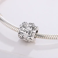 925 sterling silver couple love smile face pendant charm bracelet fashion jewelry diy making for original pandora