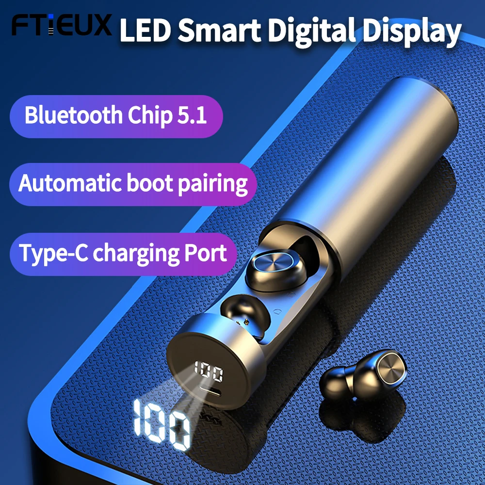 

TWS-наушники с поддержкой Bluetooth 5,0, Hi-Fi, с микрофоном
