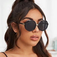 round vintage sunglasses for women oversized fashion driving shade glasses men famous brand designer decorative eyewear uv400