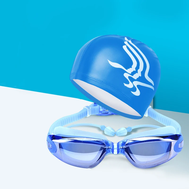 Swimming Goggles Set Adult Swim Goggle 5 in 1 Glasses Anti Fog UV Waterproof Prescription 150-800 Degree | Спорт и развлечения
