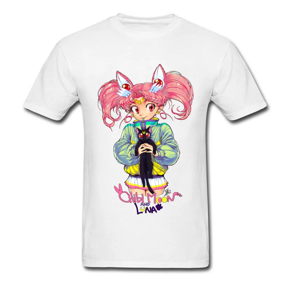 

Chibi Moon Luna Short Sleeve Tees NEW YEAR DAY Round Collar Fabric Men Sweatshirts