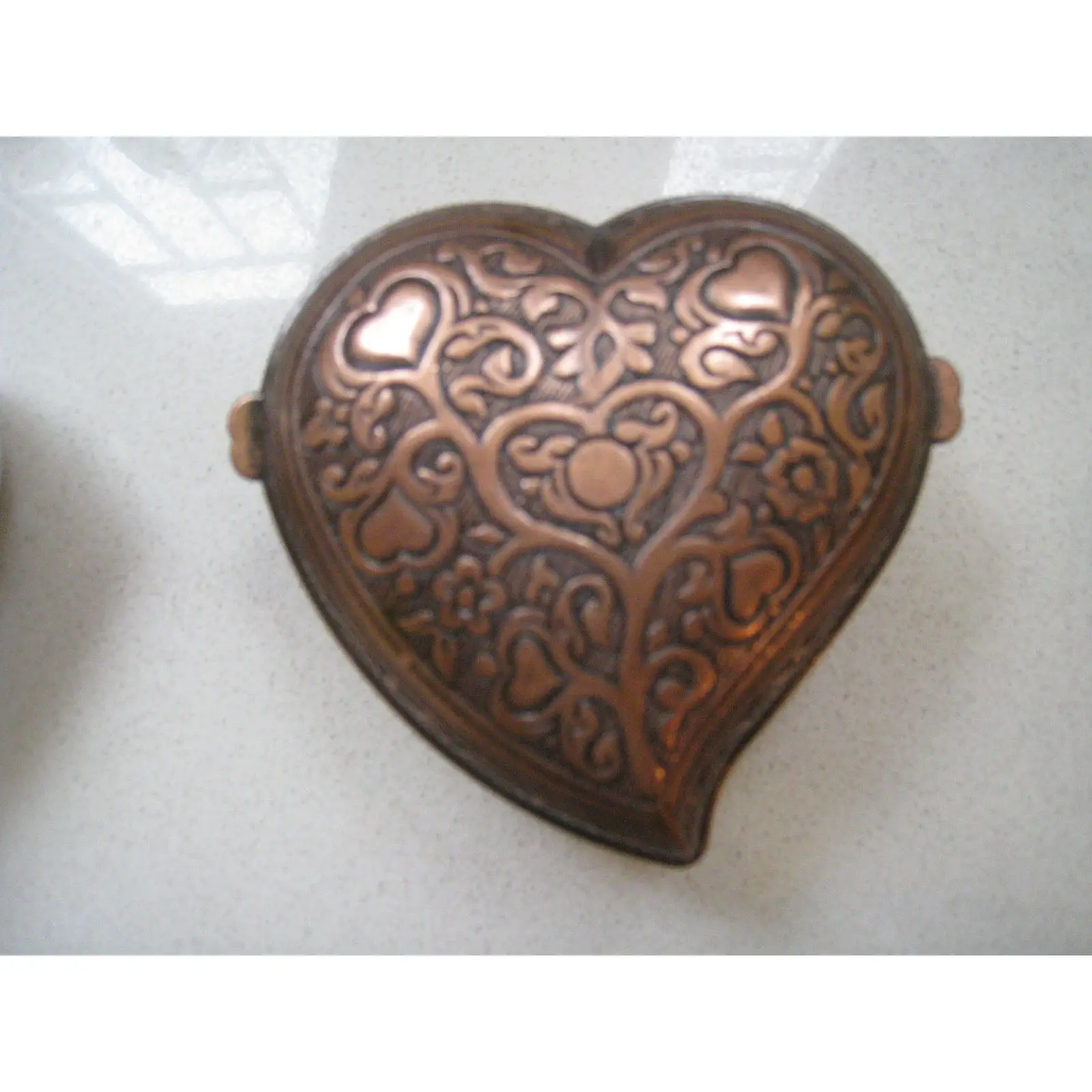 Винтажная медная Латунная чаша в форме сердца для сахара конфет и шоколада|Чаши| |