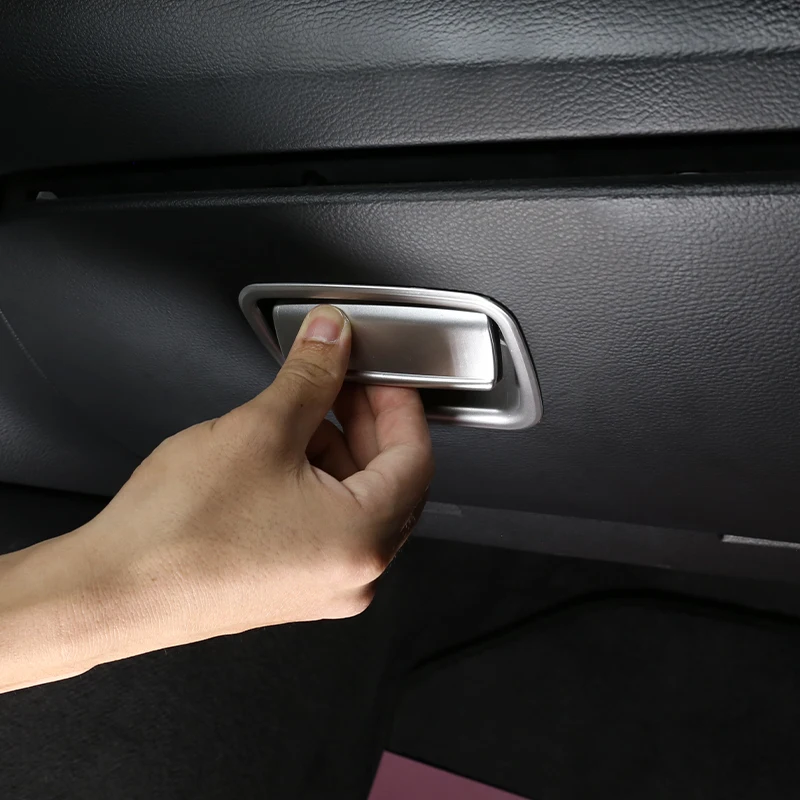 

For 2011-2015 BMW X1 E84 ABS car Co-pilot Storage Glove Box Handle Frame Trim Cover Stickers interior accessories