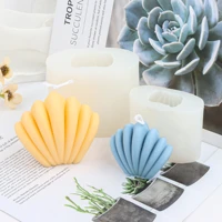 shell shape candle silicone mold home decoration ornaments handicrafts reusable tearing resistance handmade soap mould 2022 new