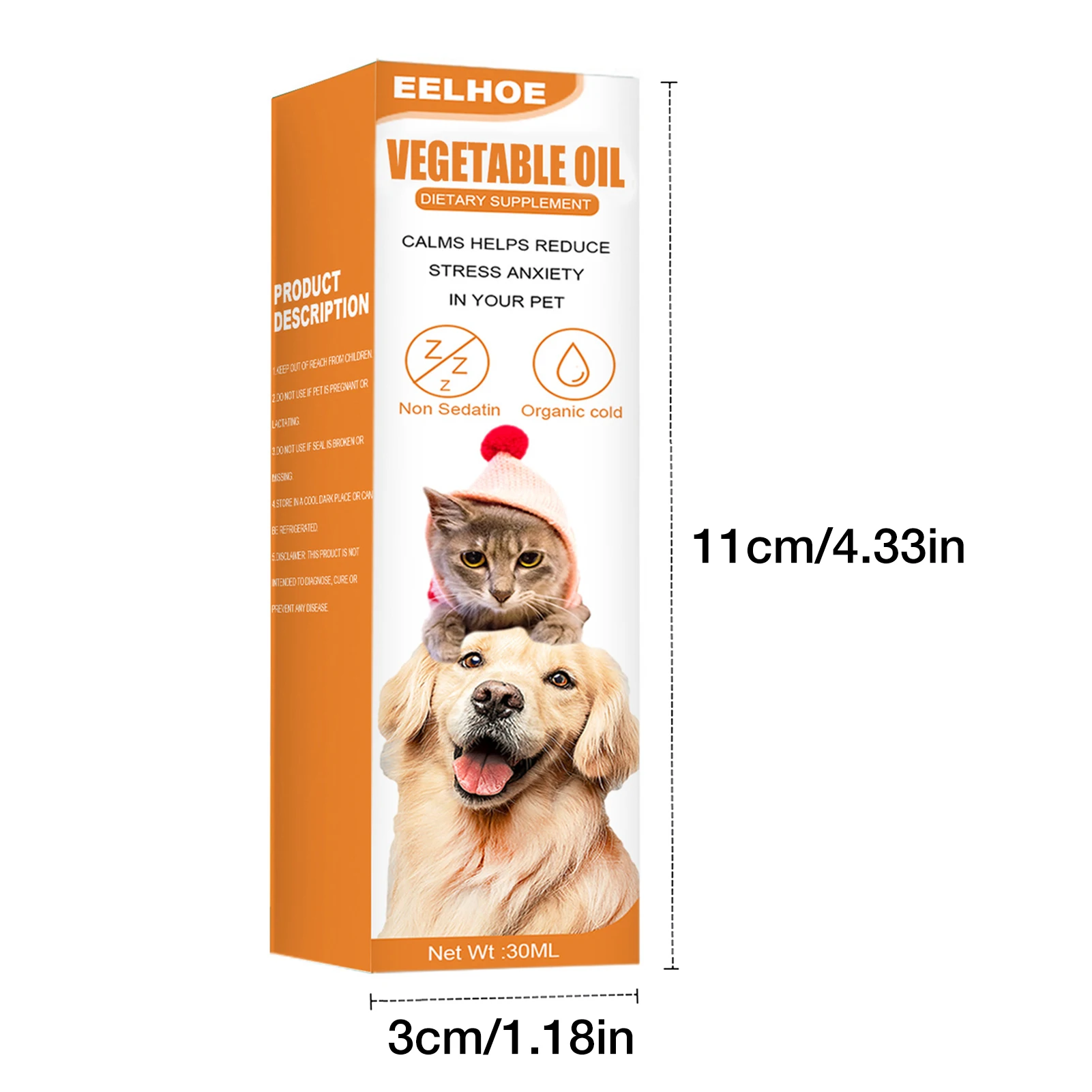 Эфирное масло конопли для собак 30 мл натуральные травы ухода за домашними