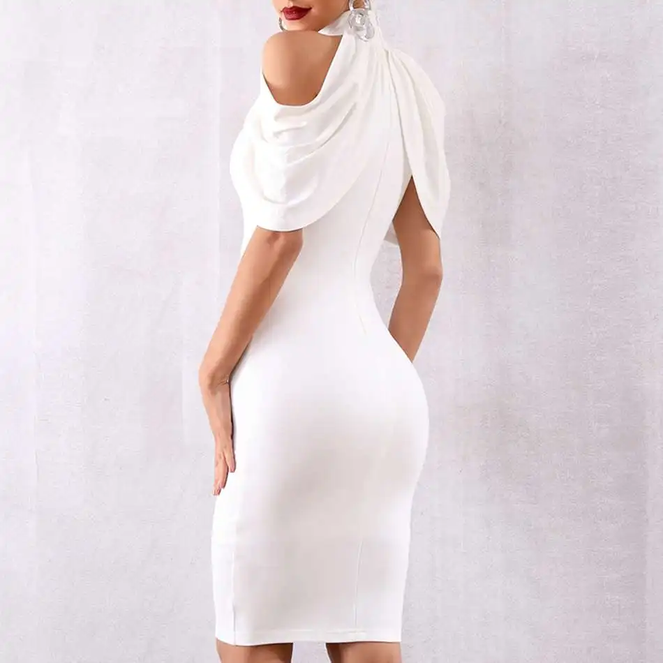 Женское вечернее платье Seamyla Белое Облегающее Платье в стиле знаменитостей |