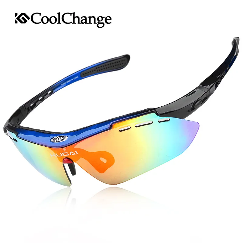 Поляризованные велосипедные очки без оправы солнцезащитные для велоспорта