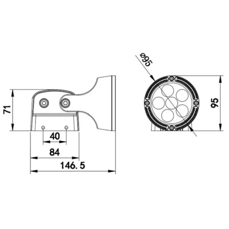 6 шт. водонепроницаемые настенные лампы для внутреннего дворика с регулируемым