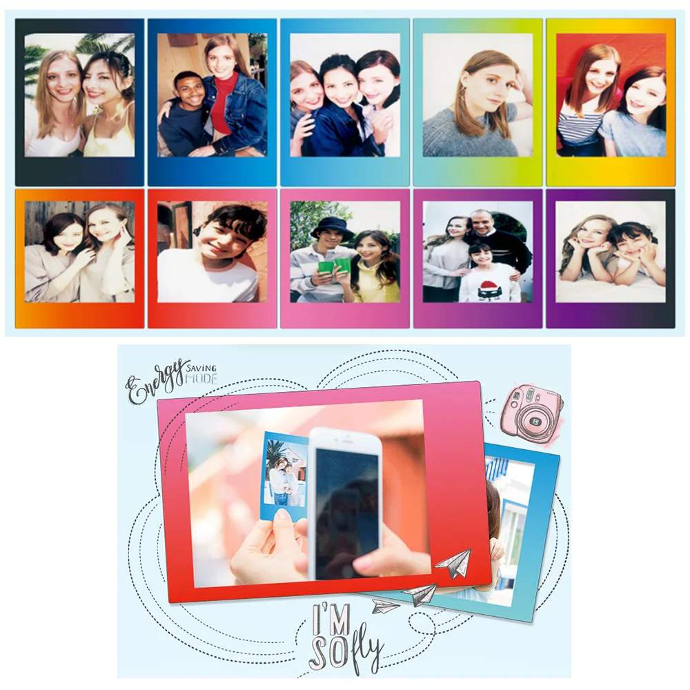 20 листов Fujifilm Instax широкоугольный фотоаппарат мгновенная пленка фотобумага для