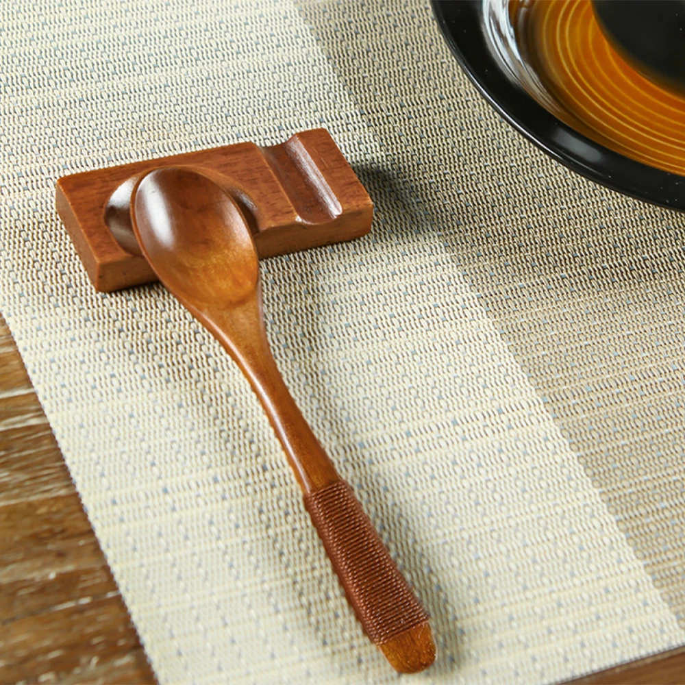 Деревянная ложка дома столовые приборы миска для каши китайский столовая