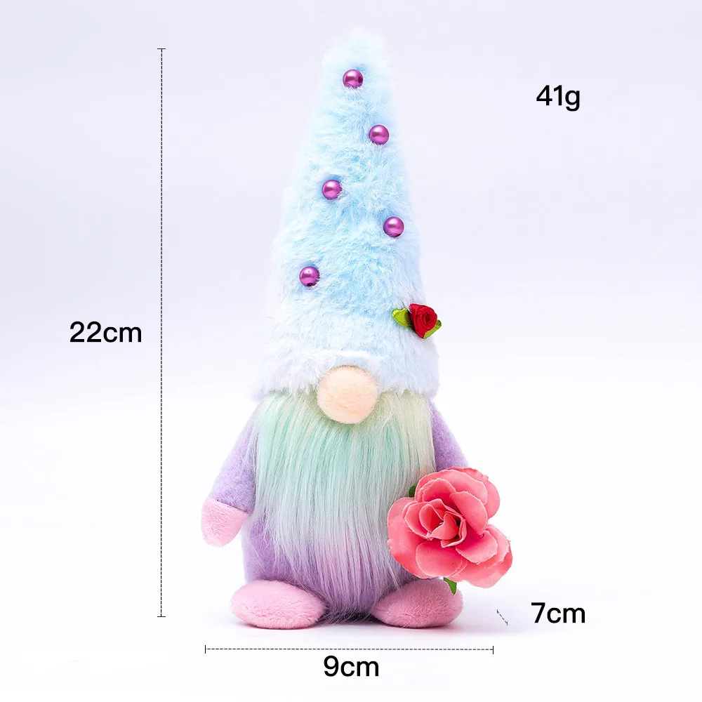 

Juguetes de peluche Spring Flowers Dwarf Gnome Mother's Day Gnomes Gift Home Decoration High-quality Plush Dolls For Family