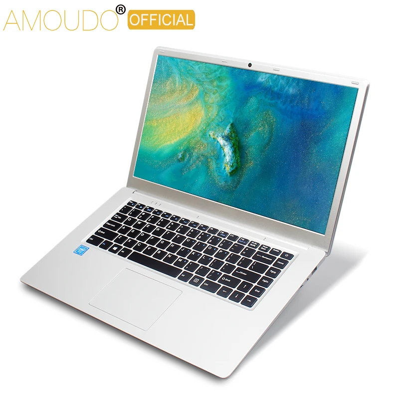 Amoudo 15,6 дюймов 1920*108P IPS экран Intel четырехъядерный процессор 4 ГБ ОЗУ 64 Гб ПЗУ Win10 ноутбук компьютер