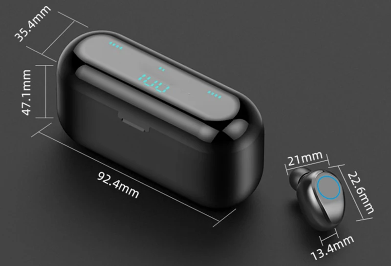 Сенсорные Bluetooth 5,0 беспроводные наушники Blutooth с шумоподавлением, наушники с громкой связью F9, спортивные TWS наушники