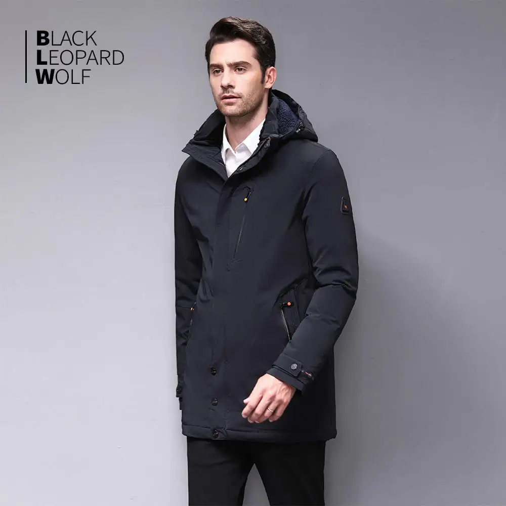Blackleopardwolf 2019 Новое поступление зимняя куртка мужская парка аляска ветрозащитная