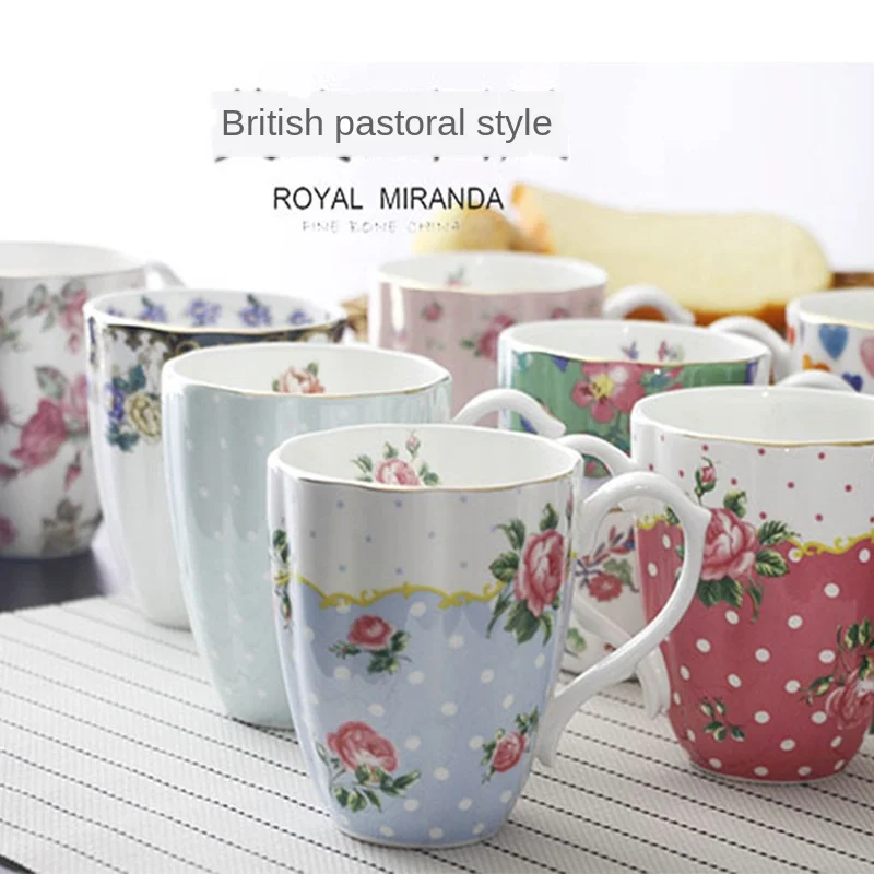 Костяной фарфор кружка керамическая чашка домашняя для завтрака Европейский