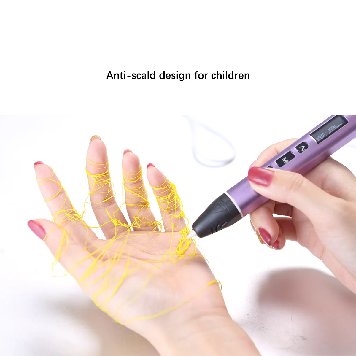 SIMAX 3D печати ручек 12V 3D с карандашным рисунком Scribble ручки 120 м нити для детей детское образование инструменты для создания хобби игрушки