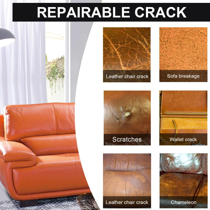 

Car Leather Vinyl Repair Kit Leather Paint Cleaner For Auto Seat Sofa Leather Repair Coats Holes Scratch Cracks Car Maintenance