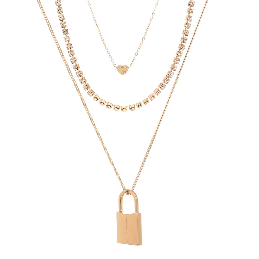 2020 модные ювелирные изделия искусственная Золотая цепочка ожерелье с