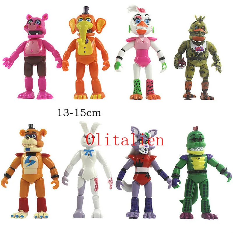 Оливиан 8 шт./компл. полночная игрушка медведь безопасности брейк вер светильник