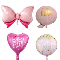 1pcs baby shower it is a boy girl balloons 1st birthday ballon crown bow globos baby birthday party decorations kids baloon