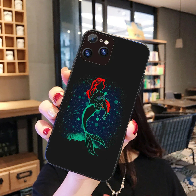 Cute cartoon Disneys snow White Mermaid princess stitch The lion king Case For iPhone11 Pro Max XS MAX XR 6S 7 8 Plus elves | Мобильные