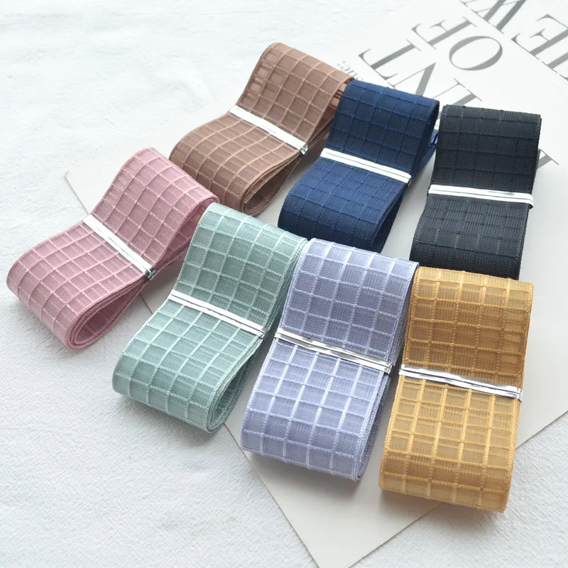 1 метр клетка жесткое кружево ручной работы бант аксессуары для волос DIY 40 мм