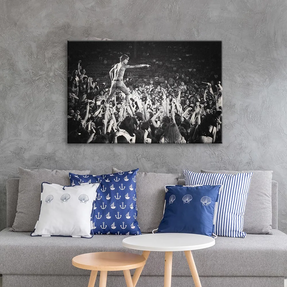 

Pop Song Live Wall Art Picture Canvas Poster Nursery Print Minimalist Painting Decor No Frame