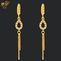 xuhuang long tassel crystal drop earrings for women shiny oval shape rhinestone dangle earring nigerian weddings jewellery gifts