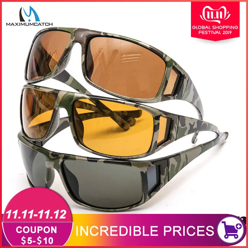 Maximumcatch камуфляжная оправа поляризационные солнцезащитные очки для рыбалки