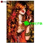 Алмазная живопись 5D DIY, фантазия, искусство стразы с квадратными и круглыми камнями, привлекательная женщина и змея, мозаичный Декор