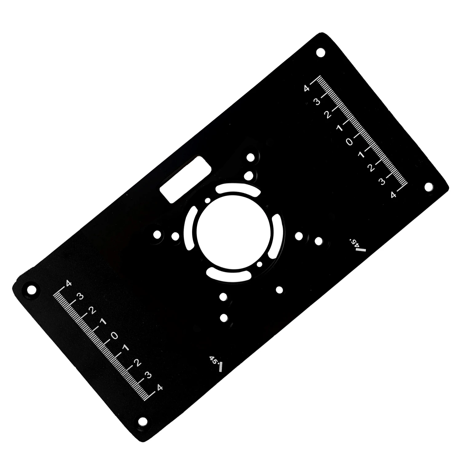 

Router Table Insert Plate Woodworking Benches Aluminium Wood Router Trimmer Models Engraving Machine with 4 Rings Tools